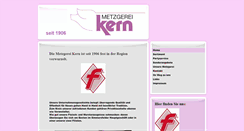 Desktop Screenshot of metzgerei-kern-simmersfeld.de