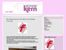 Tablet Screenshot of metzgerei-kern-simmersfeld.de
